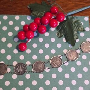 Silver Coin Bracelet Australian